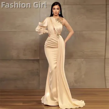 Женское вечернее платье 2024, модное сексуальное вечернее платье с открытыми плечами, роскошное свадебное вечернее платье