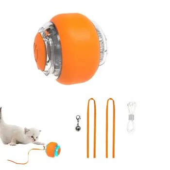 Электрический мяч, умный автоматический движущийся мяч, игрушка для кошек, Самокатящаяся игрушка для игры в погоню за мячом, игрушки для тренировок в помещении и на открытом воздухе для кошек