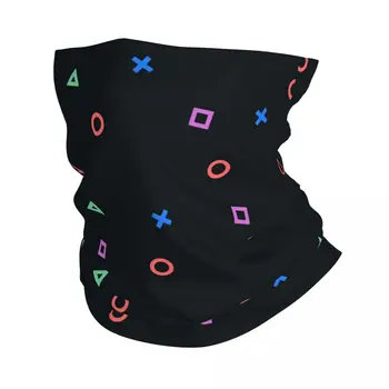 Красочный игровой контроллер Ps, Бандана, шейный платок с принтом, Балаклавы для любителей игр, теплый шарф для велоспорта, для взрослых, Ветрозащитный
