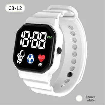 Новые часы C3-12 Футбольные Наручные Часы LED Цифровые Часы Для детей Спортивные Часы Электронные Часы Hodinky Reloj Hombre