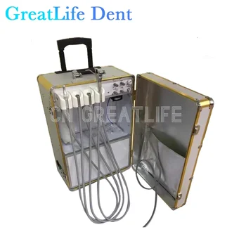 Установка для лечения зубов GreatLife Dent Портативная стоматологическая установка Портативная стоматологическая установка с системой подачи воздуха и системой всасывания воды