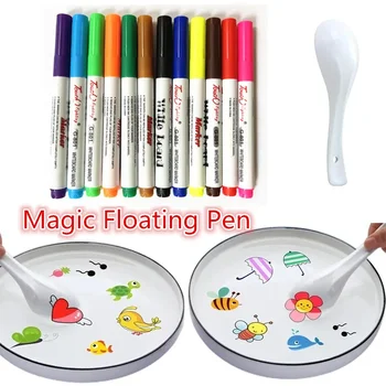 Волшебная Плавающая Игрушка для рисования ручкой Детская Волшебная Подвеска для рисования водой Art Mark Pen Детские Обучающие Игрушки Монтессори