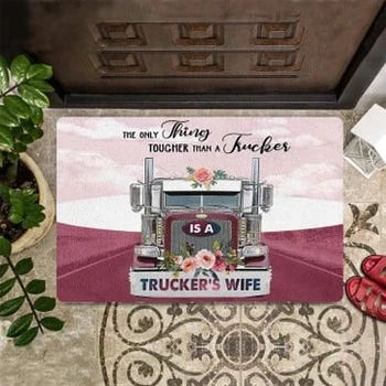Жена Дальнобойщика Жестче, Чем Коврик для дальнобойщика, Дверной коврик с 3D-принтом