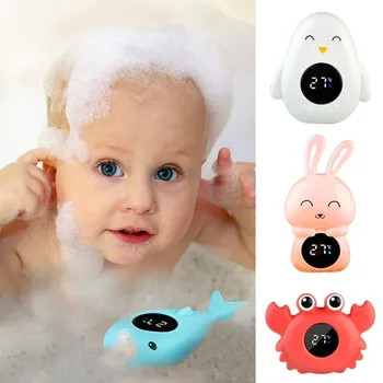 Безопасный измеритель температуры в ванне, новый светодиодный дисплей, плавающий водонепроницаемый тестер температуры, мультяшный датчик температуры Baby