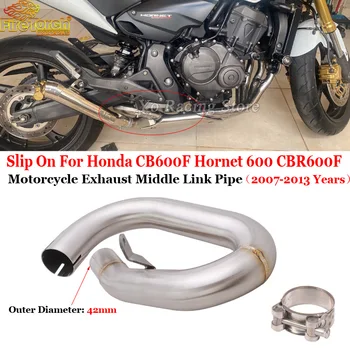 Слипоны Для Honda CB60 Для Hornet 600CB CBR600F 2007-2013 годов Выпуска Выхлопная Система Мотоцикла Escape Модифицированная Труба Среднего Звена