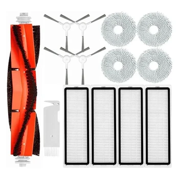 Комплект аксессуаров для пылесоса, как показано на рисунке, Пластиковые запасные части, совместимые с Xiaomi Robot Vacuum S10 +/ S10 Plus