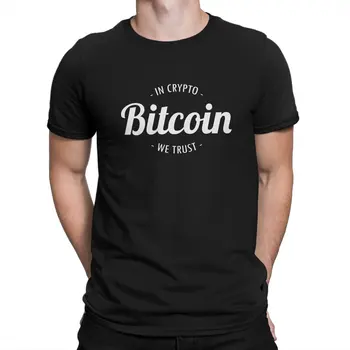 In Crypto Мы доверяем футболке Tapestry Bitcoin с криптовалютным мемом, альтернативной футболке с круглым вырезом, топам из полиэстера