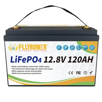Литиевая Батарея 12V 120Ah LFP LiFePO4 1440Wh Для Кемперов RV С Запасом Солнечной Энергии Источник Питания Электромобиля Морской Гольф-Кар