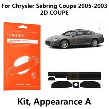 Защитная пленка для дверных краев ZHUAIYA, защитная пленка для дверных ручек, TPU PPF для Chrysler Sebring Coupe 2005-2003 2D COUPE