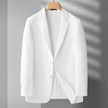 5664-2023 Осенне-зимний новый продукт, мужской костюм, деловой, повседневный, простой, в сетку, одинарный западный жакет, мужское верхнее пальто