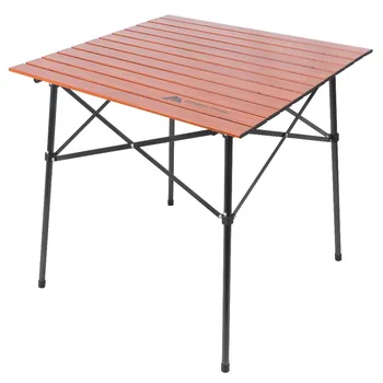 Складной походный стол Ozark Trail Square с алюминиевой столешницей на колесиках, 31,5 ”x 31,5 ” x 27,5”