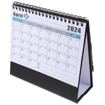 Настольный календарь с откидной крышкой, ежемесячный настольный календарь, планировщик ежедневного расписания, календарь украшений для домашнего офиса