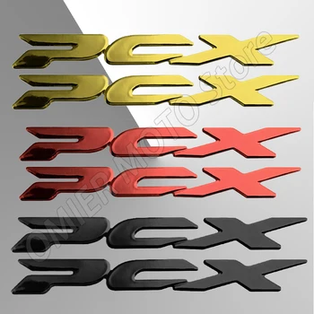 Для Honda PCX 125 150 160 3D аксессуары для мотоциклов логотип из мягкого пластика Украшают наклейку-термоаппликацию 1 пара