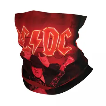 Винтажная рок-бандана AC DC, гетры для лыжного бега, мужская и женская накидка, шарф, балаклава, грелка