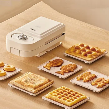 Электрическая машина для приготовления сэндвичей мощностью 650 Вт, вафельница, тостер, многофункциональная машина для приготовления блинчиков, пончиков, тостов Takoyaki