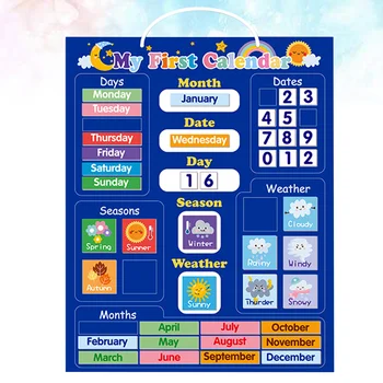 Английский Календарь погоды Доска Магнитная Пластина Детские игрушки Количество Творческих познавательных