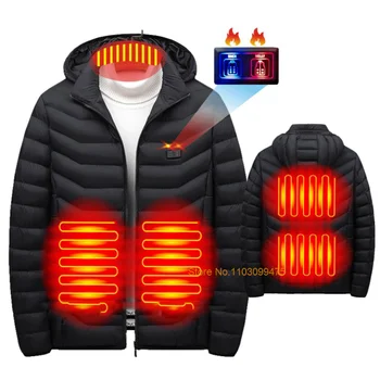 Зимняя куртка с подогревом, 2-21 Зона, Мужская и женская куртка с электрическим подогревом, пальто, теплая одежда для охоты, кемпинга, пешего туризма, катания на лыжах, одежда с подогревом