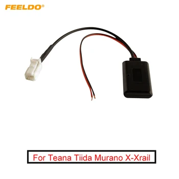 Модуль беспроводного адаптера Bluetooth FEELDO Car Aux-in Аудио-радиоприемник с микрофоном для кабеля Aux Teana Tiida Murano X-Xrail X-Rail