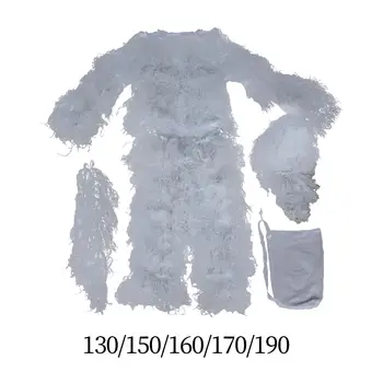 Маскировочный костюм Дышащая Одежда Gilly Suit Одежда для Охоты на Индейку в Снежном поле на Хэллоуин Зимой на открытом воздухе