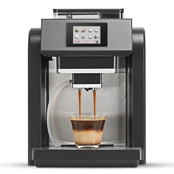 Полностью автоматическая эспрессо-машина Mcilpoog ES317, Вспениватель молока, встроенная кофемолка, Интуитивно понятный сенсорный дисплей, 7 Сортов Кофе на выбор.