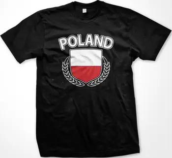 Щит Польши Герб Страны Polska Polish Born PL POL Мужская футболка