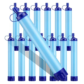 14 шт. Соломенный фильтр для воды Устройство для очистки воды Аварийный комплект для наружной фильтрации