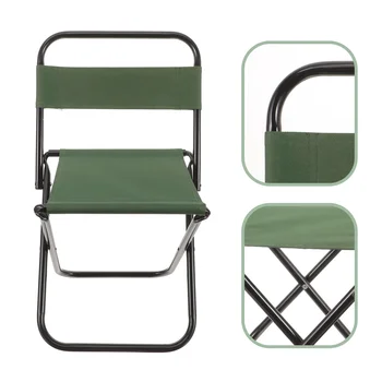 Маленький переносной стул для рисования на пляже (зеленый) Сверхмощные складные стулья для улицы