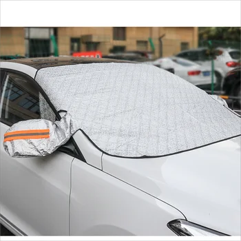 Защита от кражи Магнитное лобовое стекло Снег Зимний чехол Переднее стекло автомобиля Ткань Оксфорд Прочные Износостойкие Наушники-крылышки
