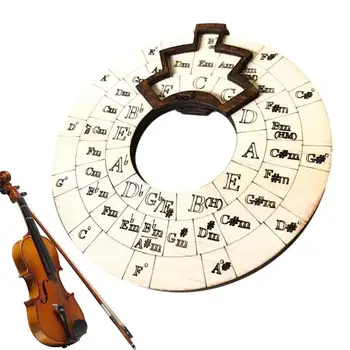 Circle Of Fifths Wheel Деревянные музыкальные инструменты Circle-краткое руководство по написанию песен и изучению музыки, расширяющее возможности вашей игры