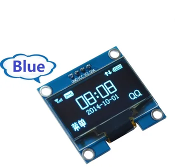 НОВЫЙ 1,3-дюймовый OLED-дисплейный модуль синего цвета 128X64 1,3-дюймовый OLED-дисплейный модуль 1,3-дюймовой связи IIC, совместимый с arduino
