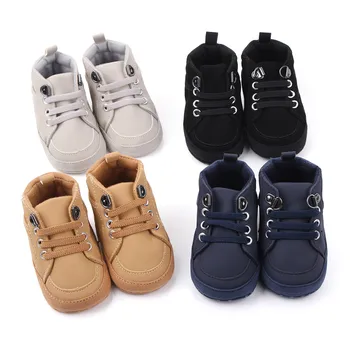 Детская повседневная обувь, маленькие сапожки по щиколотку для мальчиков 0-1 лет, для прогулок на свежем воздухе
