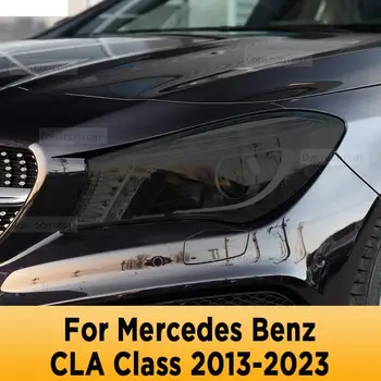 Тонировка автомобильных фар, защита от царапин, черная защитная пленка, наклейки TPU для Mercedes Benz CLA Class 2013-2023 Аксессуары