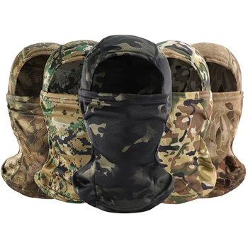 Тактическая камуфляжная Балаклава, маска на все лицо, военная шляпа Wargame CP, Охотничий велосипед, Армейская Многокамерная бандана, гетра на шею.