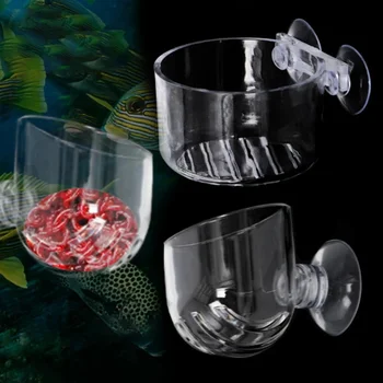 Украшение аквариума Подвесной аквариум для рыб Мини Хрустальный Горшок из акрилового стекла в горошек Цилиндр для посадки воды Чашка Принадлежности для кормления