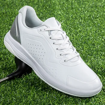Обувь для гольфа, мужская и женская дышащая повседневная спортивная обувь, водонепроницаемые и противоскользящие крепежные гвозди, новинка 2023 года для занятий спортом на открытом воздухе.