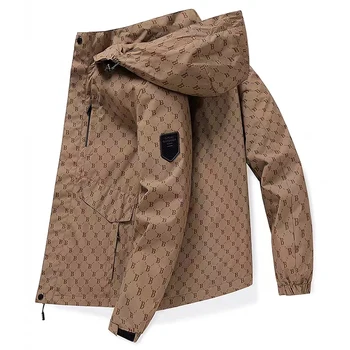 Мужская одежда для гольфа, весна/осень, новая спортивная куртка на открытом воздухе, ветрозащитная солнцезащитная тонкая куртка, повседневное модное мужское пальто с капюшоном