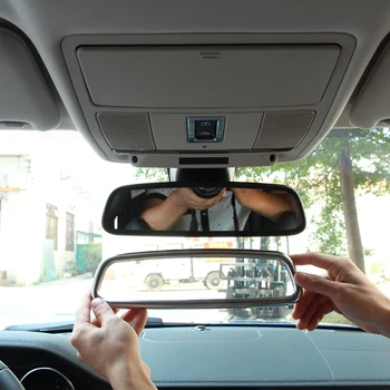 ABS Хромированное Украшение внутреннего зеркала Отделка крышки зеркала заднего вида для Range Rover Evoque Автомобильные Аксессуары