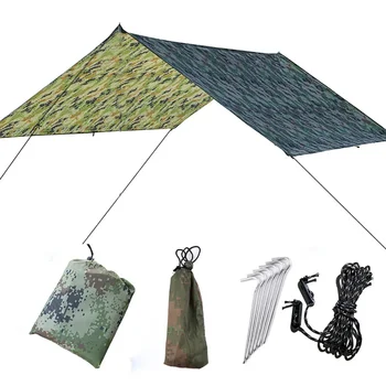 Открытый навес, Зонт, Пляжная палатка для кемпинга, водонепроницаемая ткань, Влагостойкий коврик, Треугольный навес, автомобильный кемпинг