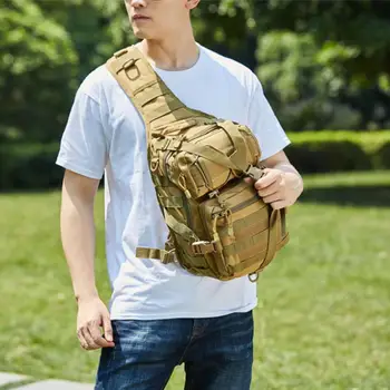 Тактический рюкзак, военный рюкзак-слинг, армейский рюкзак Molle, водонепроницаемый рюкзак EDC, сумка для пеших прогулок, кемпинга, охоты