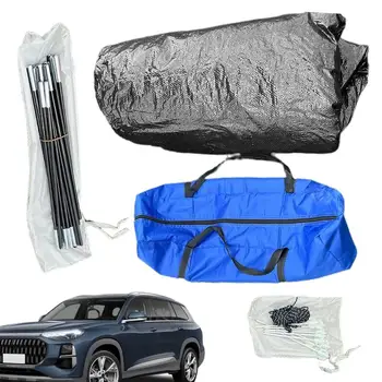 Автомобильная кемпинговая палатка с задней дверью, Двухслойные непромокаемые внедорожные палатки для кемпинга С тентом, защита от солнца, Навес для багажника, автоматическая палатка