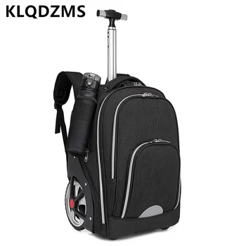 KLQDZMS 20-дюймовый Оксфордский студенческий минималистский чемодан Удобный Утолщенный чемодан с двойным плечом Модный чемодан с выдвижной штангой