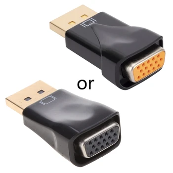 Адаптер-конвертер DisplayPort Male to VGA Female для настольного проектора ноутбука