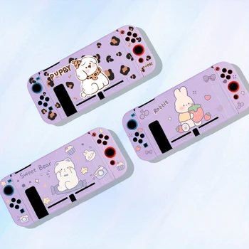 Белый мишка Кролик для Nintendo Switch Защитный чехол из мягкого ТПУ для консоли Nintendo Switch NS Joycon Cover Аксессуары для игровых хостов
