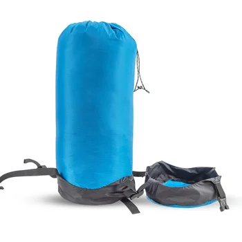 Водонепроницаемый компрессионный мешок для кемпинга на открытом воздухе для аксессуаров для спальных мешков, сверхлегкий вещевой мешок, нейлоновая сумка для хранения