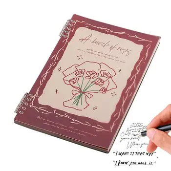 Блокнот в розовом переплете 60 Листов Дневник Блокнот для планирования дневника B5 Дневник в розовом переплете Блокнот для зарисовок путешественника