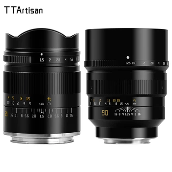 TTArtisan 21 мм f1.5 90 мм f1.25 Полнокадровый Объектив с ручной фокусировкой Prime для объектива камеры Sony E Mount a7II a9 a5100 a6300 NEX-3 NEX-7