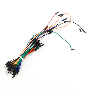65 шт. / лот Беспаянный макетный кабель, соединительные провода для хлебной доски