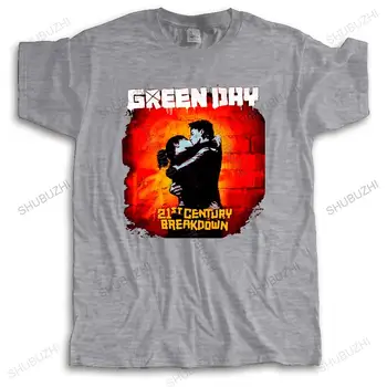 Черная футболка Green Day Kiss цвета 21st Century Breakdown, новые официальные мужские свободные топы в стиле панк-рок для него, футболка большого размера
