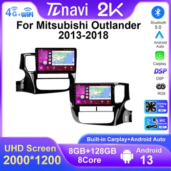Автомобильный Стерео Радио Мультимедийный Видеоплеер Для Mitsubishi Outlander 3 GF0W GG0W 2013-2018 GPS-Навигация 4G Carplay Android 13