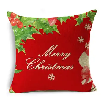 Чехол для подушки, наволочка с рождественским рисунком, зеленый чехол для подушки, домашний декор